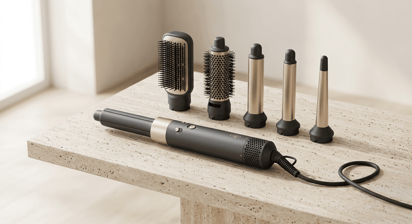 AirSpin 5-in-1 Heissluft-Lockenstab & Haartrockner Set