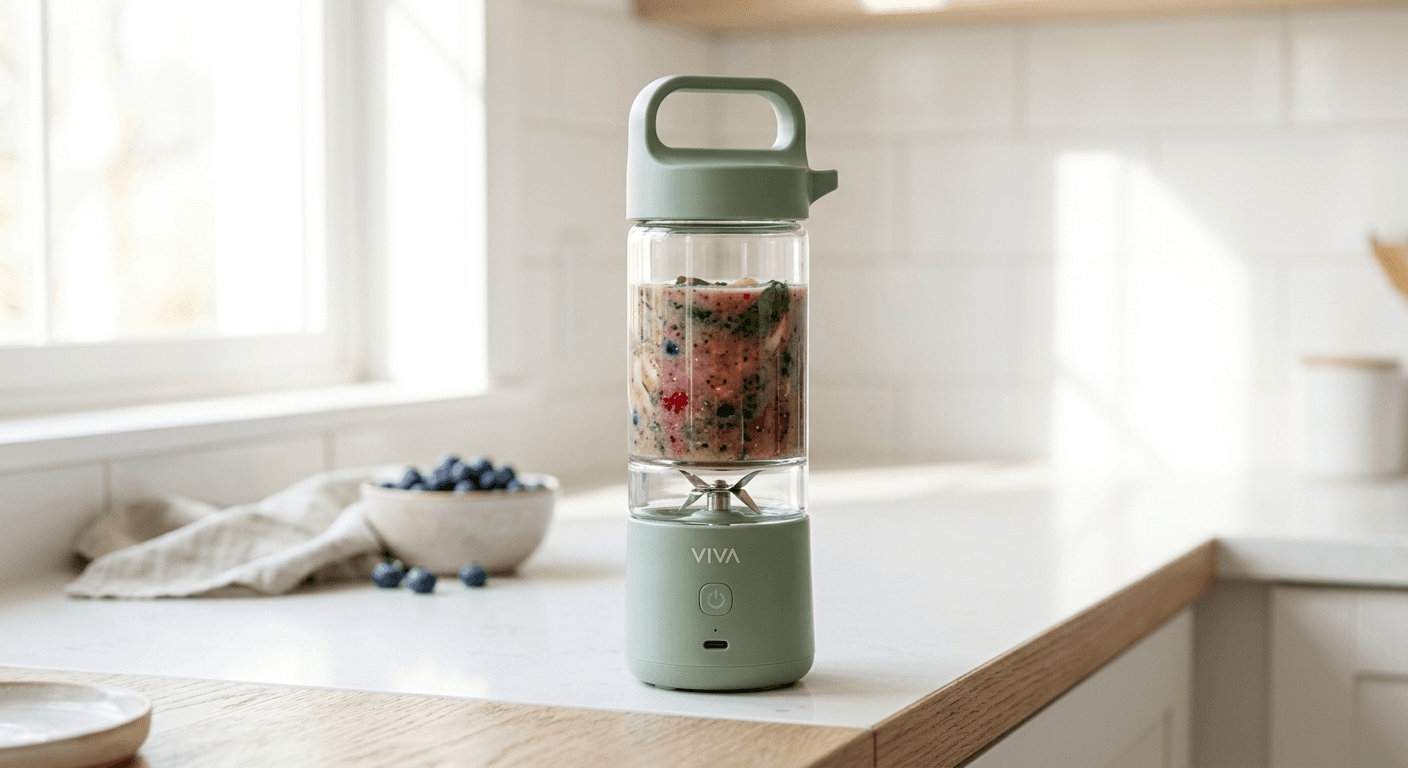 BlendPro Tragbarer USB-C Akku-Smoothie-Mixer für unterwegs